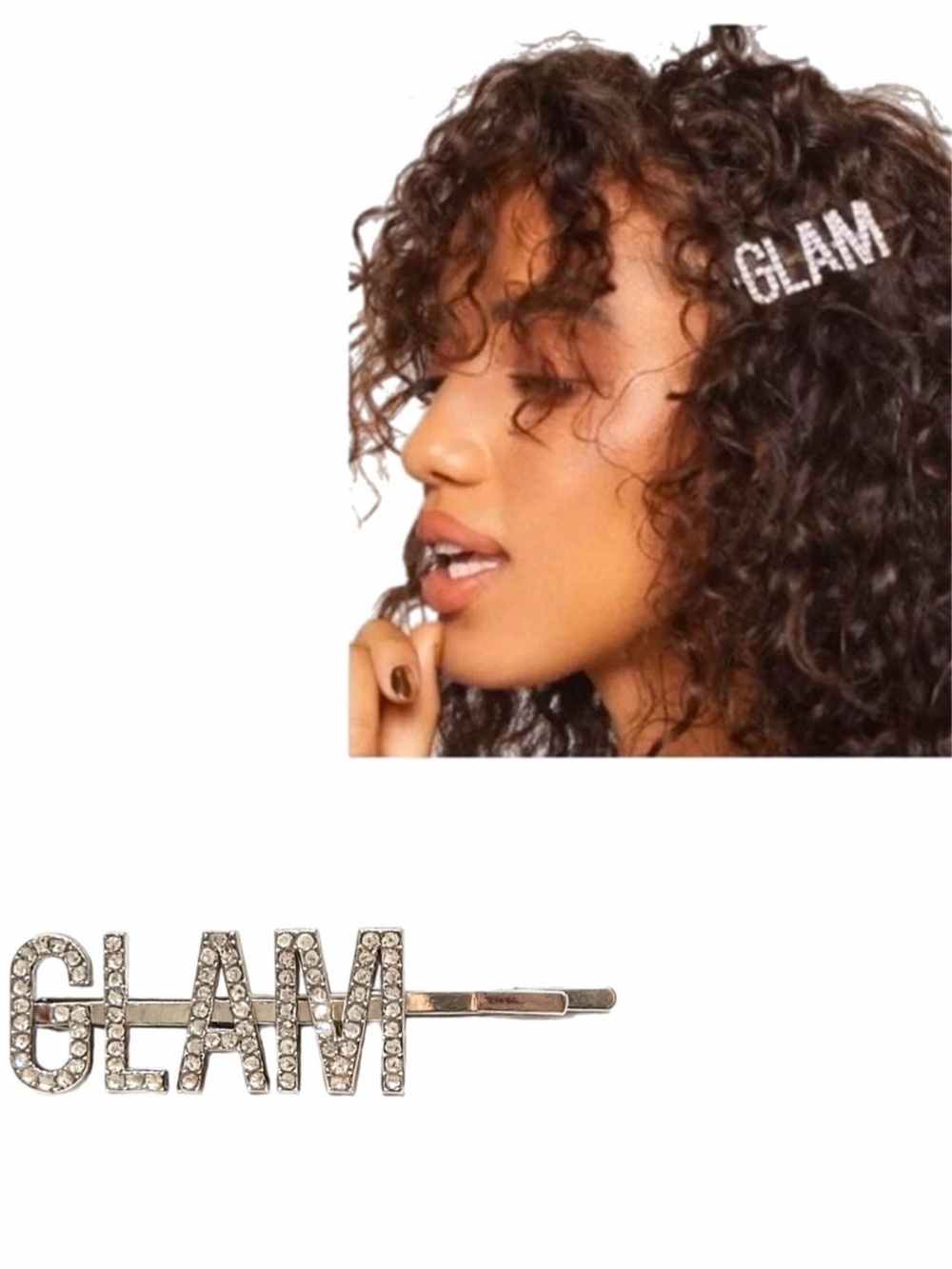 🍒3/$30 New “New Kitsch x Justine Marjan Glam Crystal Hair Pin: Glam